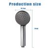 High Pressure ABS Chrome Anti Clog Handheld Shower Head Rainfall Spray Finish Bathroom Universal Fit