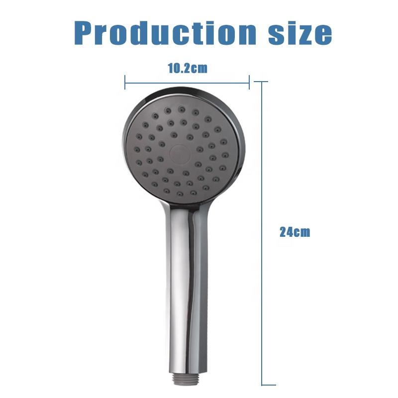 High Pressure ABS Chrome Anti Clog Handheld Shower Head Rainfall Spray Finish Bathroom Universal Fit