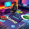 Custom Name Personalized Geometry Dash Print Carpet, Versatile Home Decor Rug, for Playroom, Apartment, Balcony, Entryway, Hallway Gift