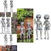 Space Alien Outer Garden Statue Figurine Ornaments Home Yard Sculpture Decor