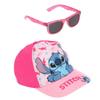 Lilo & UV Cap and Glasses Set; Stitch 4-8 Years Adjustable Pink - Pink