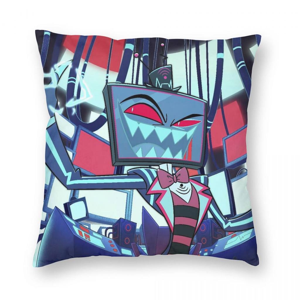 Hazbins Hotels Vox Kissenbezug Druck Polyester Kissenbezug Dekoration Kissenbezug Abdeckung Zuhause Quadratisch 45X45cm