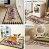 1PC Star & Stripea Celebration Kitchen Rug Non-Slip Door Mat Pop Design Bathroom Rug Bath Mat Carpet for Home Sink Laundry Decor