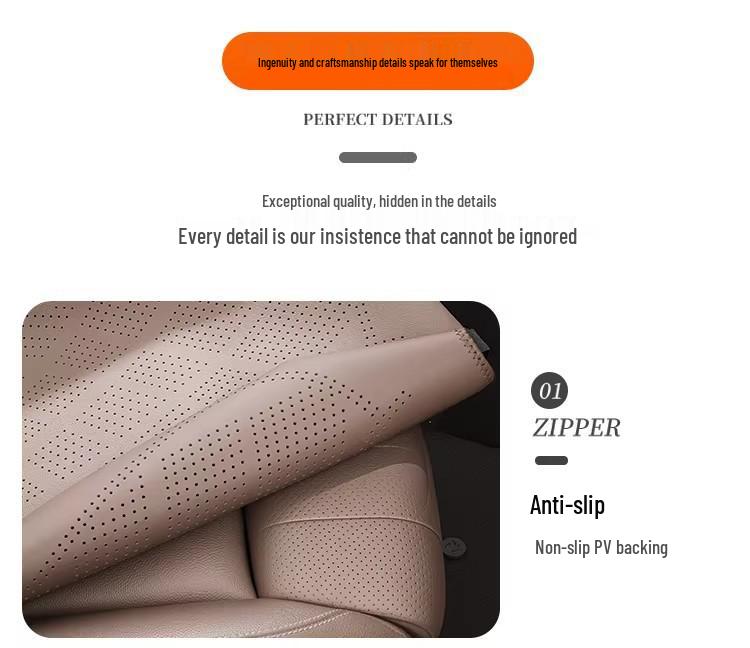 Lantu Universal Car Seat Cushion - Breathable Nappa Leather for All Seasons (Free/Zhiyin/Mengxiangjia/ZhuiGuang)