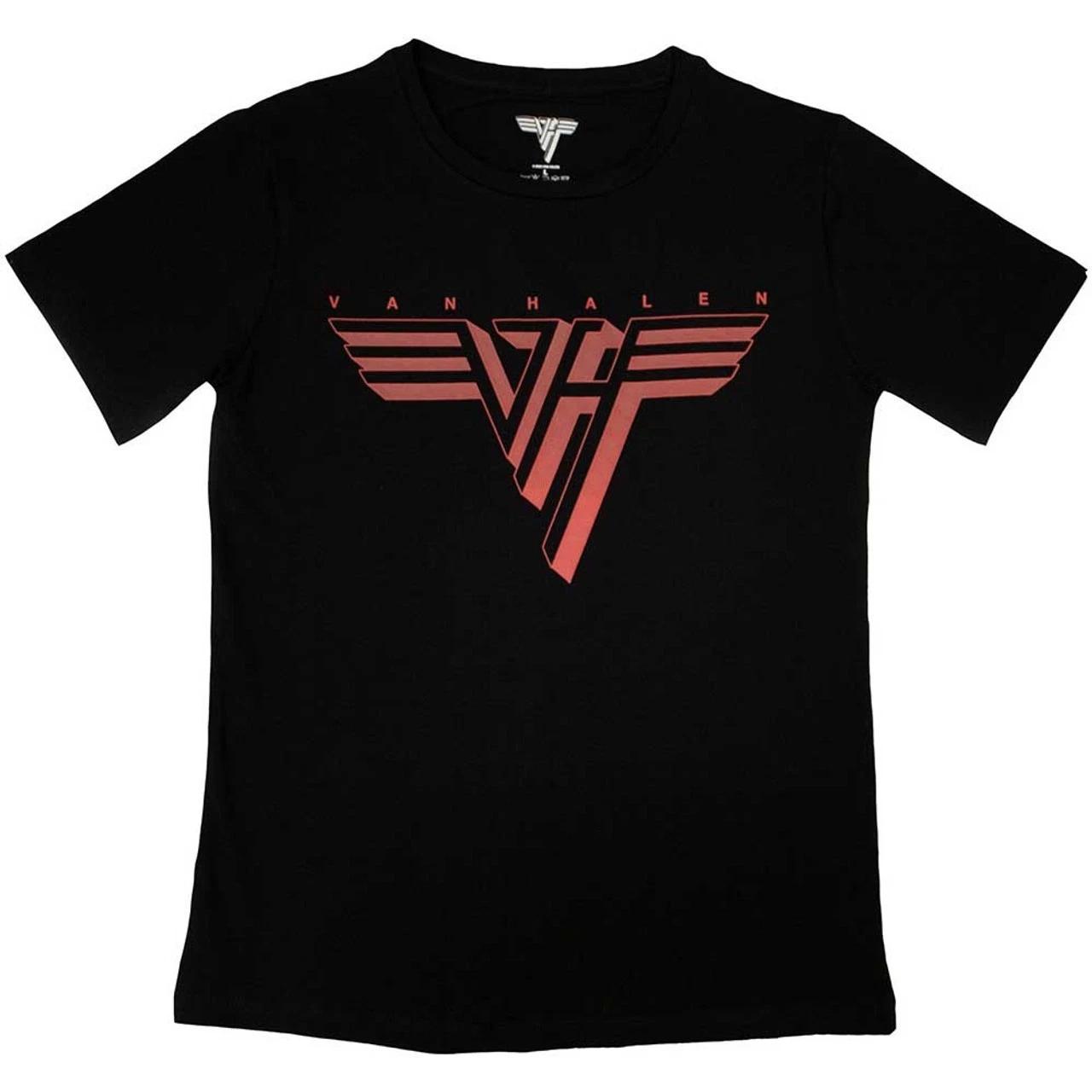 

Van Halen Classic Red Logo Black Women s T shirt - NEW OFFICIAL 2XL