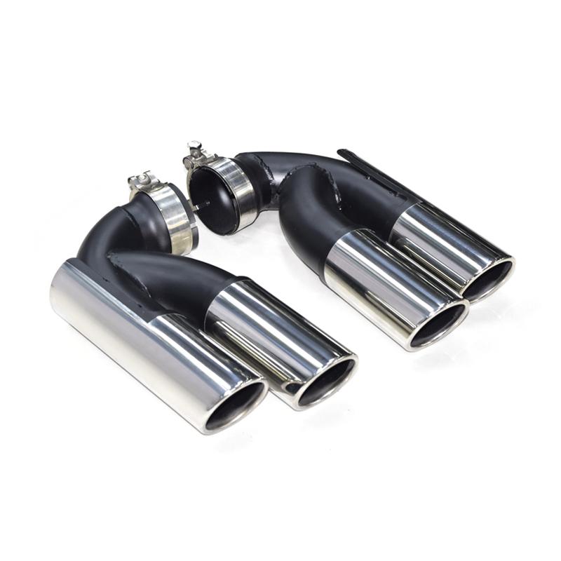 Quad Exhaust Tip For Volkswagen Touareg V6 V8 Upgrade W12 Stainless Steel Exhaust System Car Exhaust Pipe Muffler Tip Tailpipe