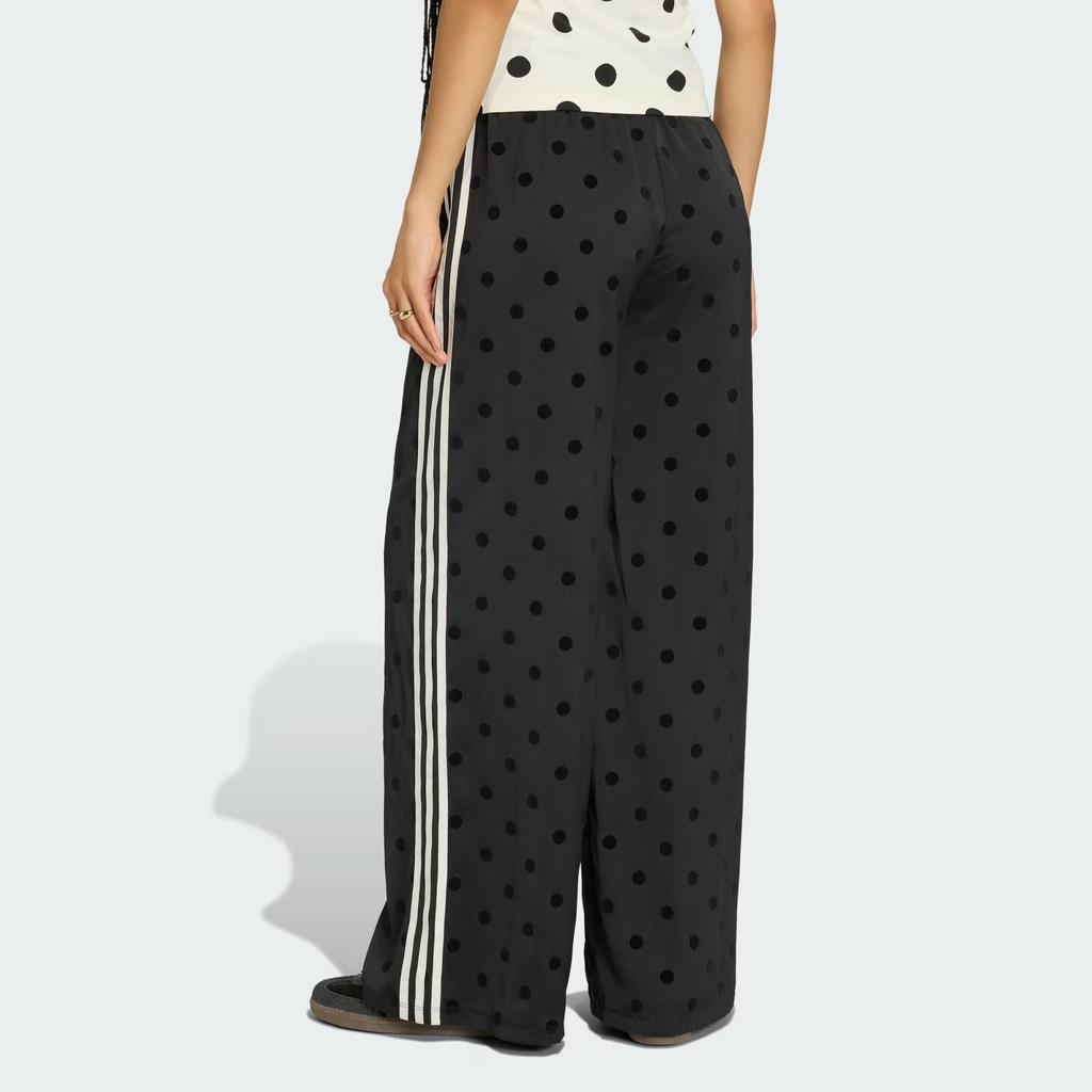 adidas Originals Γυναικείο Μαύρο Σατέν με Πουά Φαρδύ Παντελόνι KV1169