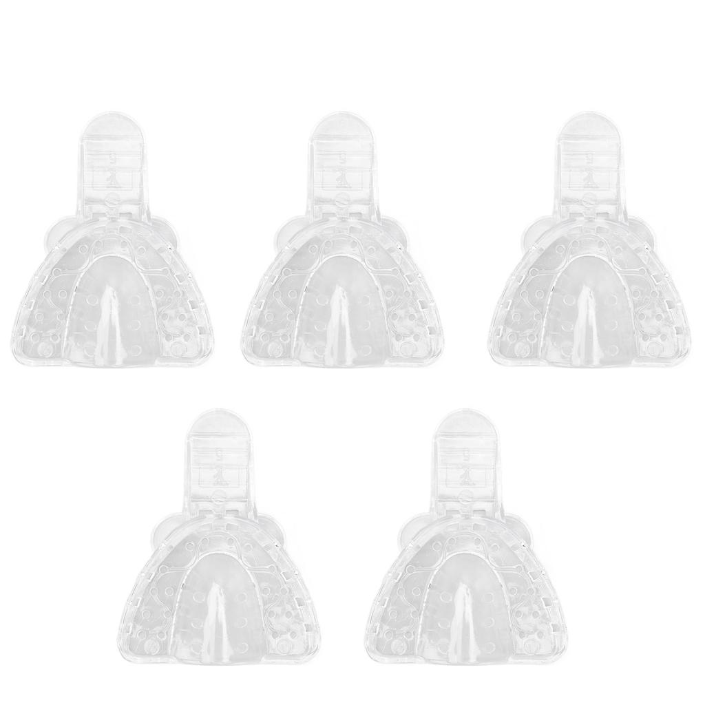Dental Impressions Tray Disposable Perforated Transparent Plastic Teeth Mold Tray for Denture
