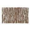 Beige and white woven sheepskin rug, size 60 x 100