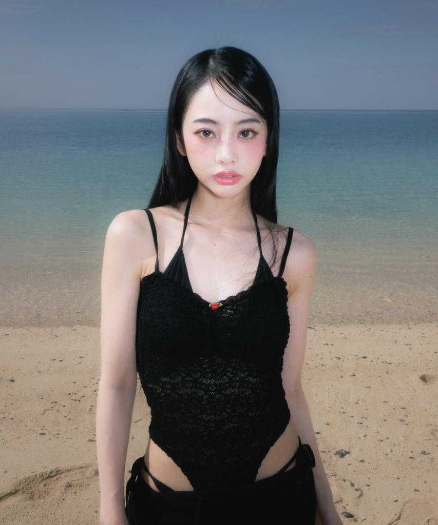 ROSEFRANTZ Lace Bodysuit Sleeveless [Black]