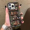 Handyhülle für iPhone 13 12 11 Pro Max Mini 16 15 Pro Max Plus 14 Pro Max Stoßfest Laser Rückseite Bücherregal Kleiner Blumentopf