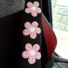 Car seat belt shoulder protector, white float with soft anti pinch protective cover, ladies' goddess car interior decoration