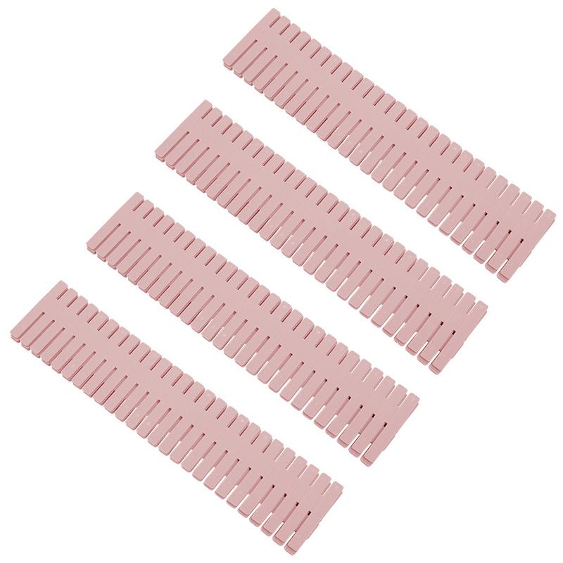 4Pcs Adjustable Drawer Dividers Set Multipurpose Cabinet Organizer Dividers for Underwear Socks Cosmetics Sundries