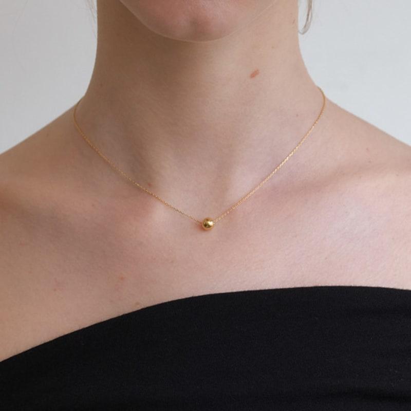 

OVLA (SILVER 925) skinny ball simple necklace_2type JN015 GOLD (M) (2,000 won)