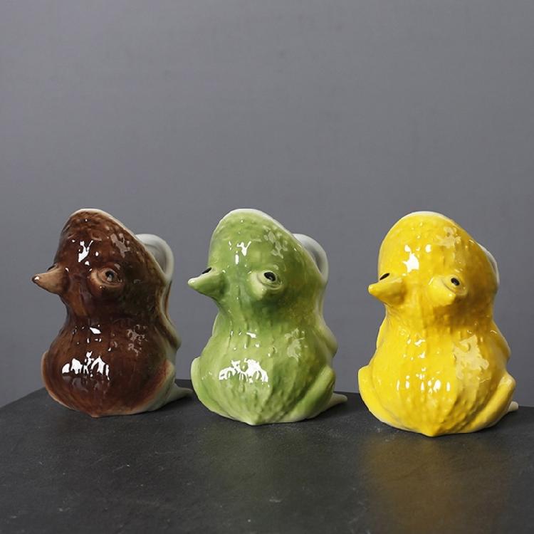 Decorative Frogs Inspiring Ceramic Planting For Miniature Green-plant Ideal For Office Desk Or Shelf Display