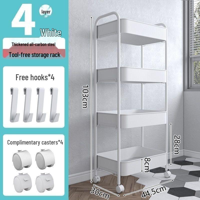 Three-Tier Beauty Salon Storage Cart for Hair and Spa Tools