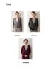 2025 Autumn/Winter Women's Color Block Cashmere Sweater - Fake Two-Piece Design, Versatile Knit and Elegant Style