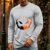 Men's Halloween Casual Long Sleeve Neck Shirt