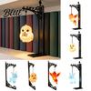 Whimsical Gift for Children Metal Magic Owl Hanging Bookend Lamp Resin Animal LED Night Light Light Kids Deer Bird Decor Bookshelf Window