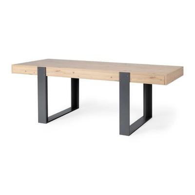 Dining Table - Rectangular - Particle Board - Industrial - Loft - L 223.9 X D 93 X H 78.6 Cm