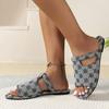 New Summer Flat Sandals Peep Toe Ladies Casual Female Beach Slippers Women Slippers 2025