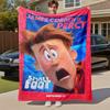 1PC Small Foot Outdoor Flannel Blanket Soft Plush Decor for Picnics, camping,Bedroom, Playroom, Office1189A