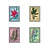 Cultural Creative Cartoon Flower Stamp Enamel Brooch Retro Commemorative Zinc Alloy Badge for Waist Cinching Backpack Clothes Decoration