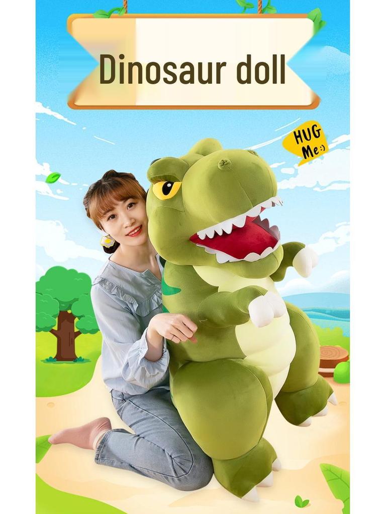 Großes Tyrannosaurus Rex Plüschtier - Weiches Kissen & Tröstendes Stofftier für Kinder