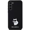 Karl Lagerfeld Klhcs24Msmhcnpk S24+ S926 Czarny/Black Hardcase Silicone Choupette Metal Pin