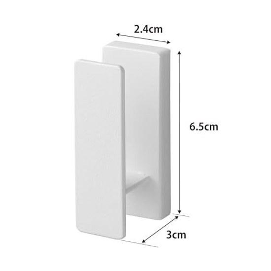 Yamazaki Plasterboard TweezersWood Screws Included Wall Hook Set 3 Compatible Walls White W2.4D3H6.5cm (per Piece) Tower Hanger Concealed Holes 1688