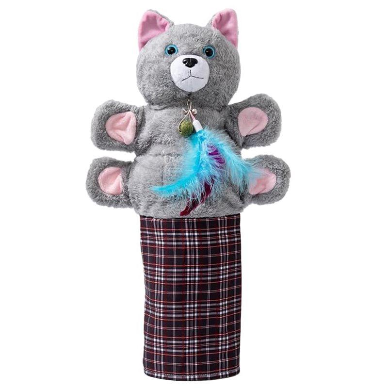 

Interactive Cat Wrestling Puppet Thickened Bite-Resistant Training Glove For Safe Play, Realistic Prey Mimicry