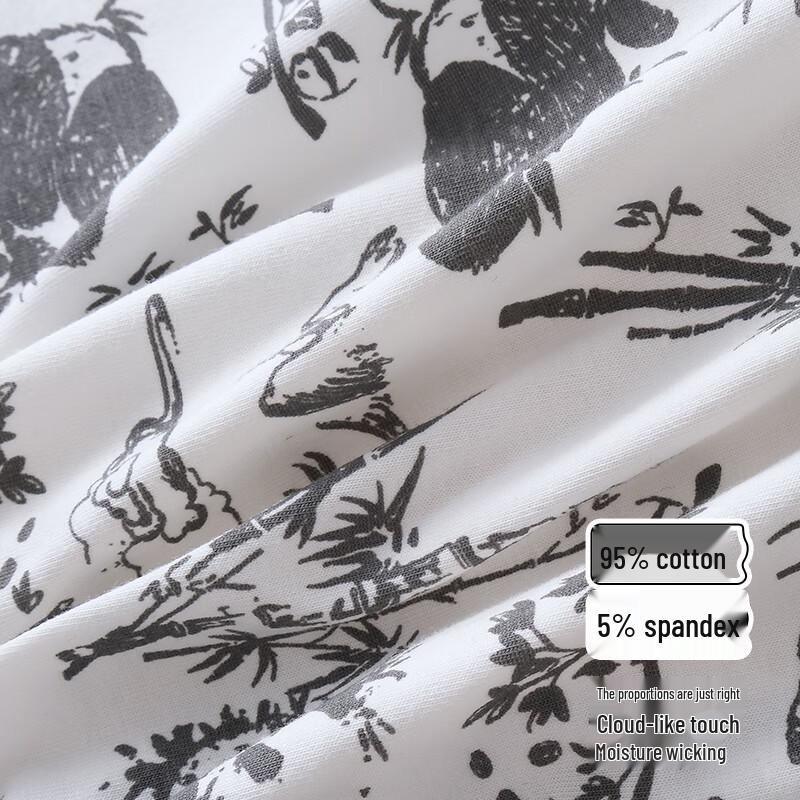 FitonTon Men's Premium Cotton Anti-Bacterial Boxer Briefs 4-Pack