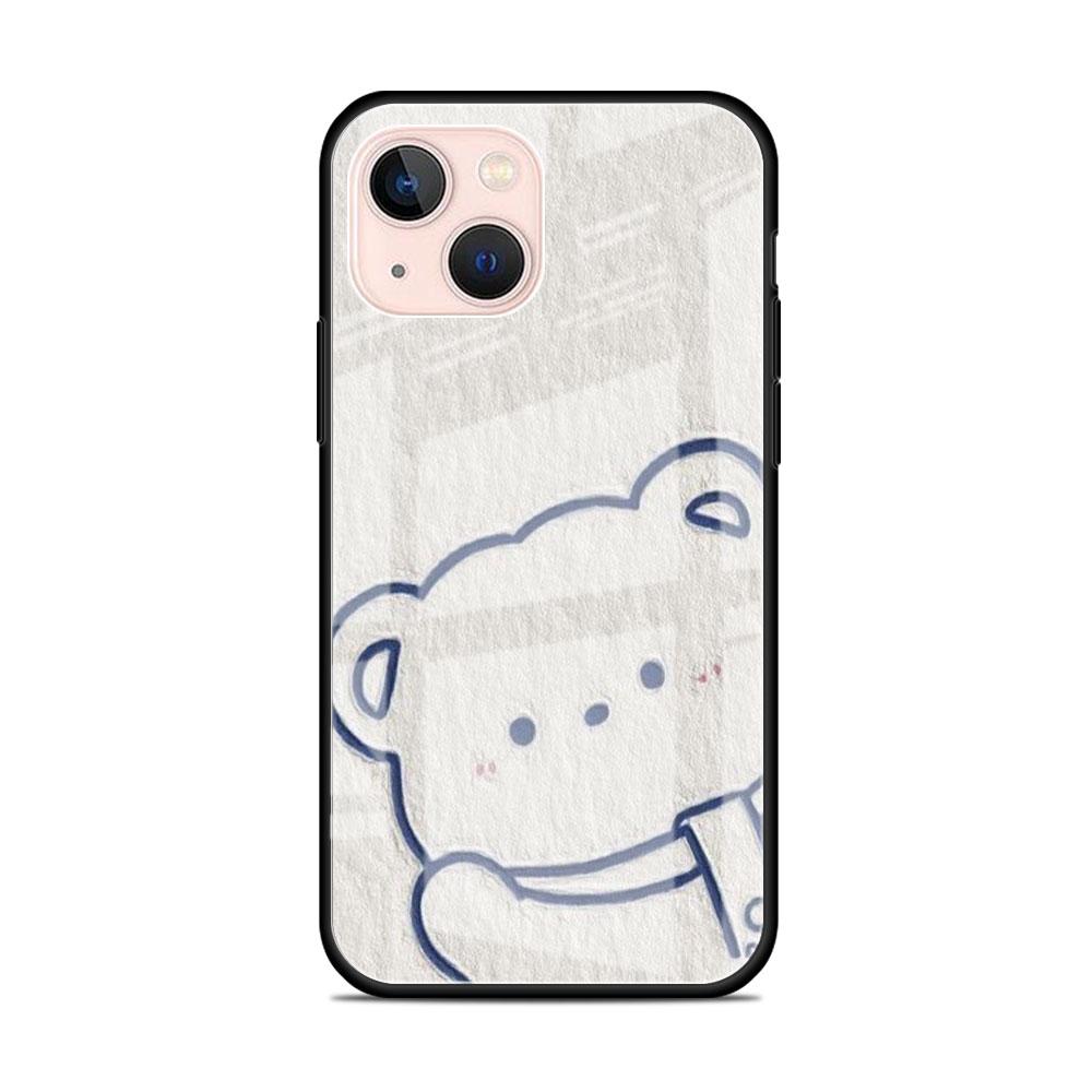 Glashülle für Apple iPhone 14 13 Pro 11 12 7 8 Plus SE 2022 XR X XS Max 6 6S Gehärtete Handyhülle Blume Niedlich