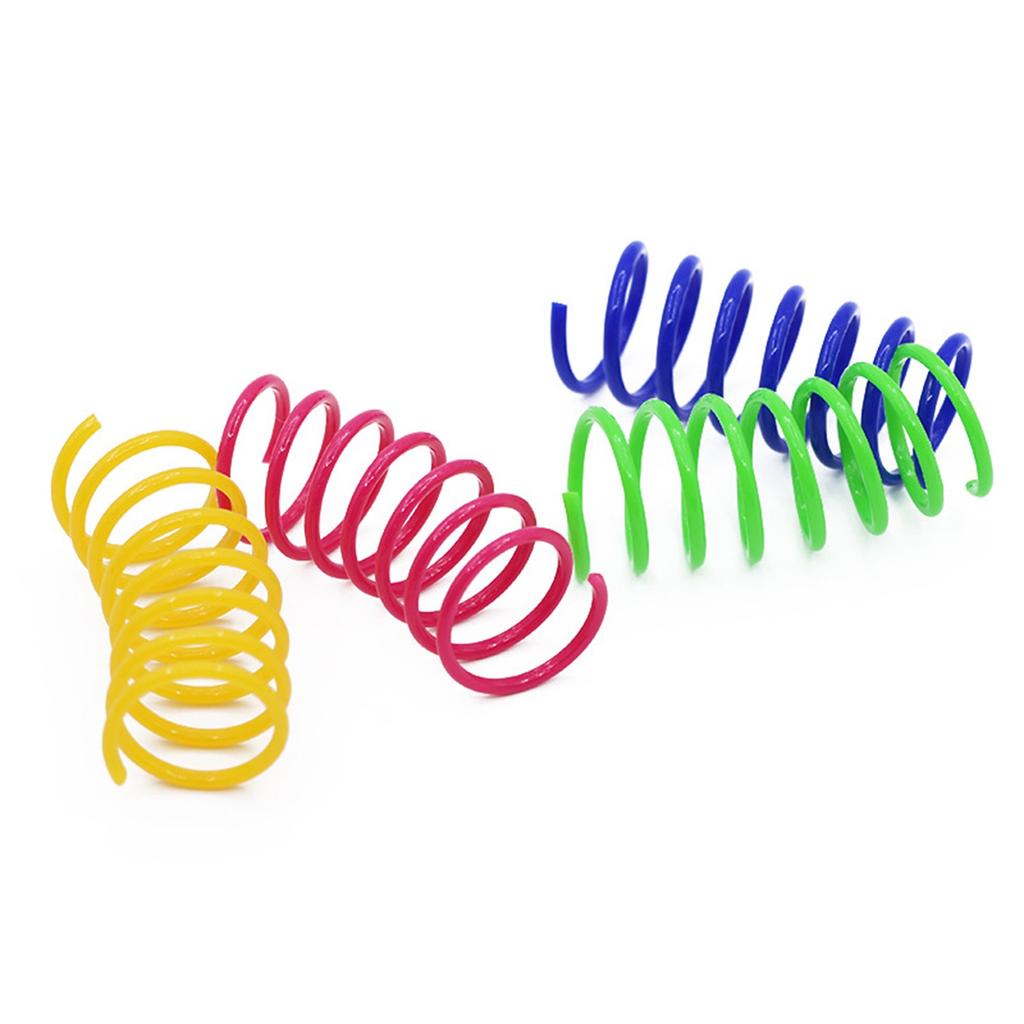 4 Piece Pet Spring Toy, Colorful Interactive Spring Toys For Cats To Chew And Enjoy
