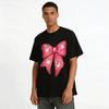 Cute Apple Bow Print Girls' Casual Top Pure Cotton T-shirt