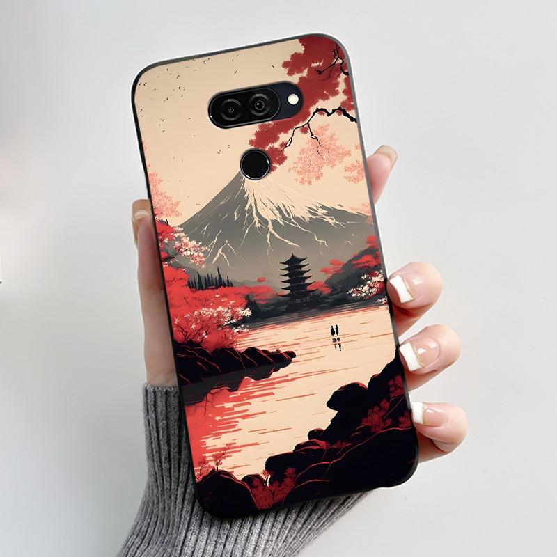 Case For LG Q70 Casing LM-Q730N Luxury Cute Love Rabbit Funny Ultra Slim TPU Black Silicone Soft Cover For LGQ70 Q 70 Phone Case