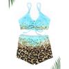 3 Pieces High Waist Bikini 2026 Printed Swimsuit Women & Kimono Swimwear Female Sexy Bather Bathing Swimming Swim Suit Beachwear