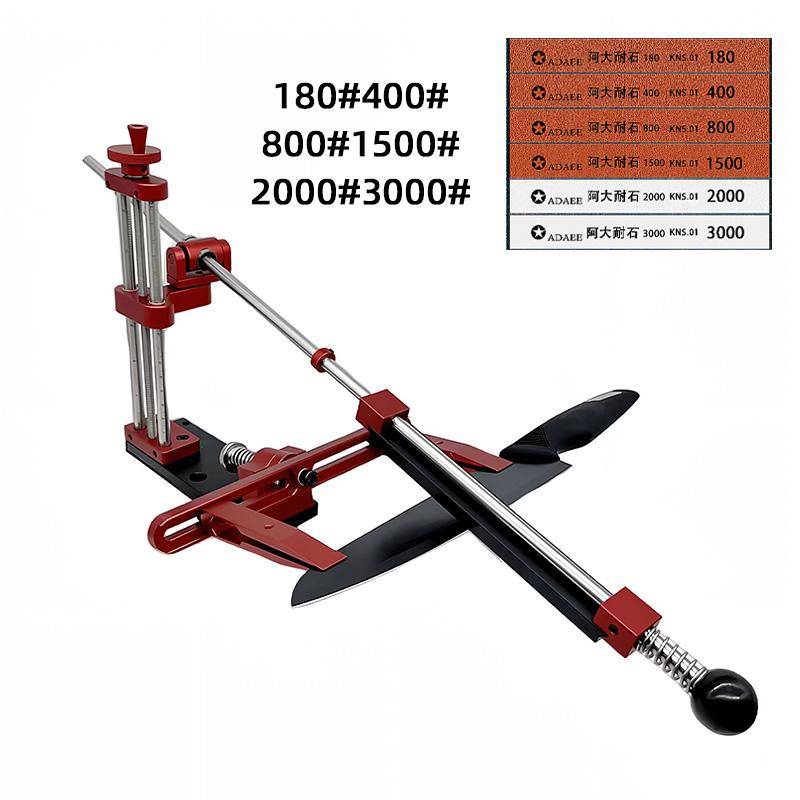 360° Rotation Flip Fixed-Angle Knife Sharpening Kit -Professional Knife Sharpener with Whetstones -Abrasive Holding System Tools