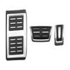 Car Pedal Cover for Volkswagen VW Polo 2017 - 2022 2023 2024 LHD Accelerator Gas Brake Pedal Stainless Steel Pads Accessories