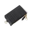 Women's Genuine Leather Card Holder Wallet with Zipper, Multi-Card Slots, Coin Purse, and ID Holder