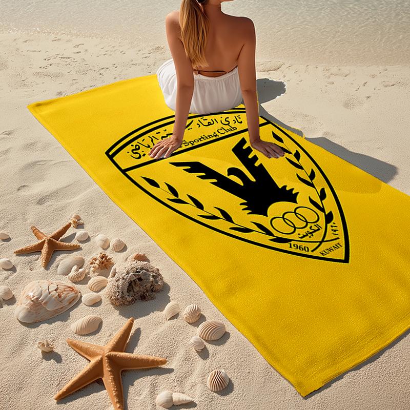 Qadsia Sporting Club Fashion Beach Towel: Ideal for Summer Adventures Soft, absorbent and quick drying suitable for swimming and bathing