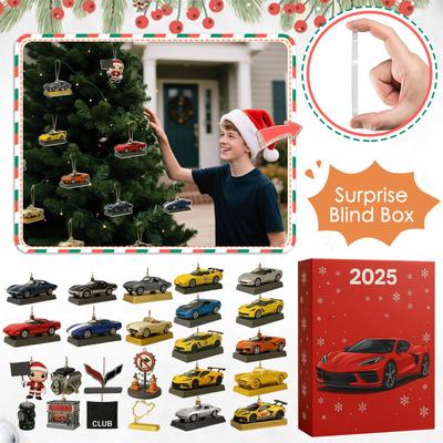 Adventskalender enthält 24 Weihnachtsdekorationen. Ankunftskalender Weihnachts-Countdown