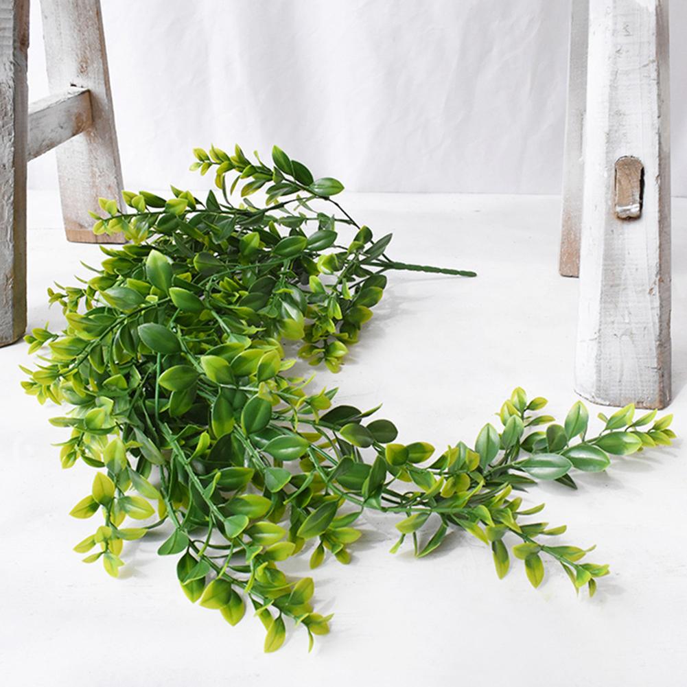Artificial Hanging Plants Fake Vine Leaves For Wall Home Room Garden Wedding Garland Outside Decor