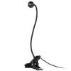 3W 360 Grad Drehung USB Metall Flexibler Hals Warmweißes Licht LED-Licht mit Schalter & Clip(Schwarz)