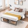 Metal Bed Frame 13 Inch with 3 in 1 Steel Support Heavy Duty Metal Platform Bed Frame No Box Spring Needed Mattress Foundation