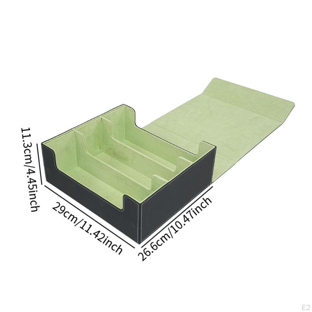 Card Deck Storage Box for Collectible Game Cards and Sports