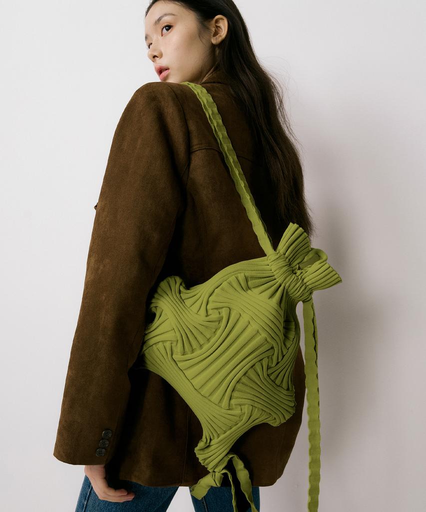Pleatsmama New Bow Backpack Olive