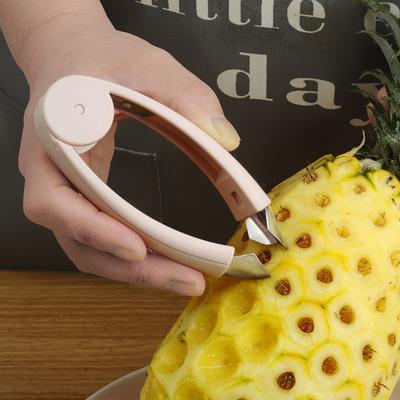Edelstahl Ananasaugenentferner Spitz Erdbeerclip Haushalt Multifunktionales Ananas Schneideartefakt Frucht Erdbeer Stielentferner
