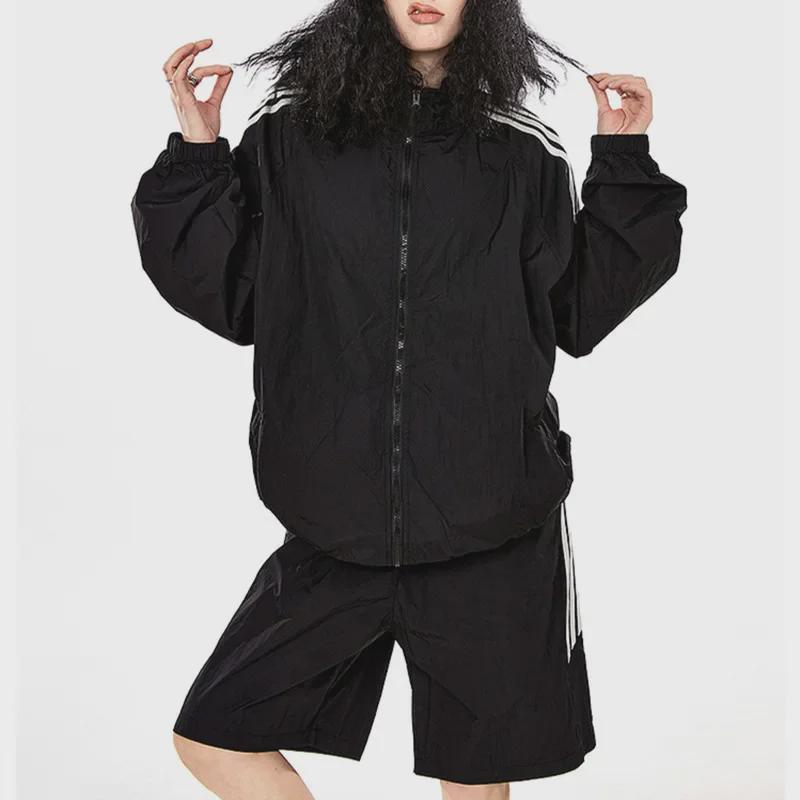 Summer 2024 Breathable Ice Silk Sports Suit: UV-Protective, Korean-Style Two-Piece Jacket