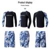 Men's Korean Style Three-Piece Slimming Sun Protection Surf Suit